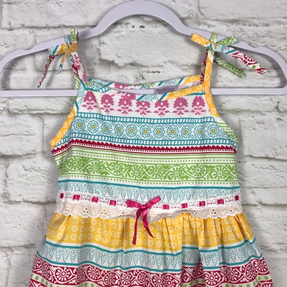 Blueberi Boulevard Paisley Striped Summer Dress 6X - Picture 3 of 8